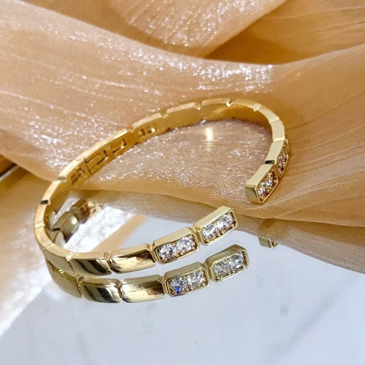 [⭐JeweliWhal jewelrys]LOVE DIAMOND OPEN  BRACELET