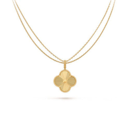 [LUXORA]CLOVER 25MM PEDANT NECKLACE GOLD