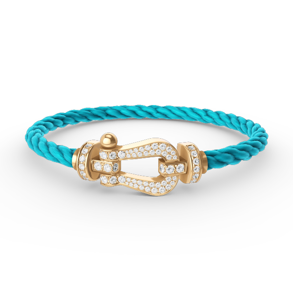 [LUXORA]FORCE LARGE HORSESHOE FULL DIAMOND BRACELET GOLD