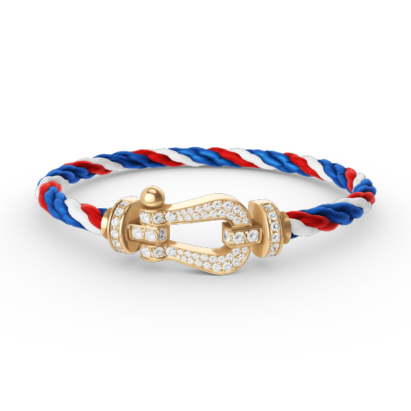 [LUXORA]FORCE LARGE HORSESHOE FULL DIAMOND BRACELET GOLD