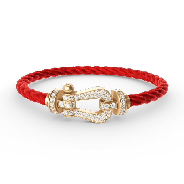 [LUXORA]FORCE LARGE HORSESHOE FULL DIAMOND BRACELET GOLD