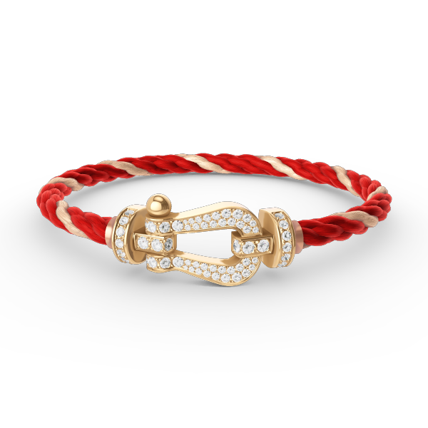 [LUXORA]FORCE LARGE HORSESHOE FULL DIAMOND BRACELET GOLD