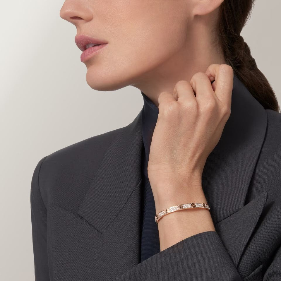 [⭐JeweliWhal]LOVE BRACELET 4.8MM DIAMOND-PAVED