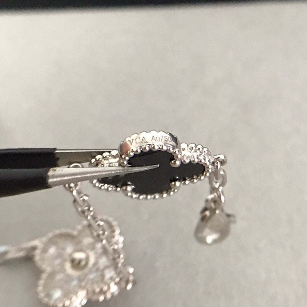 [LUXORA] CLOVER 5 MOTIF ONYXS BRACELET COLLECTION