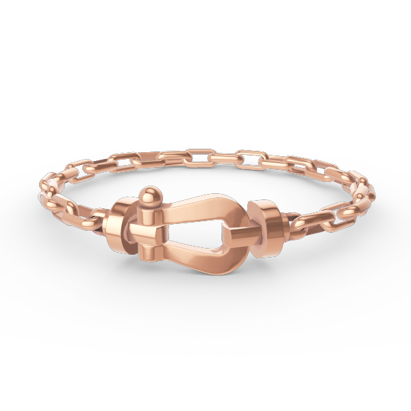 [LUXORA]FORCE LARGE HORSESHOE CLASP  METAL BRACELET