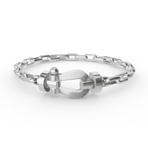[LUXORA]FORCE LARGE HORSESHOE CLASP  METAL BRACELET