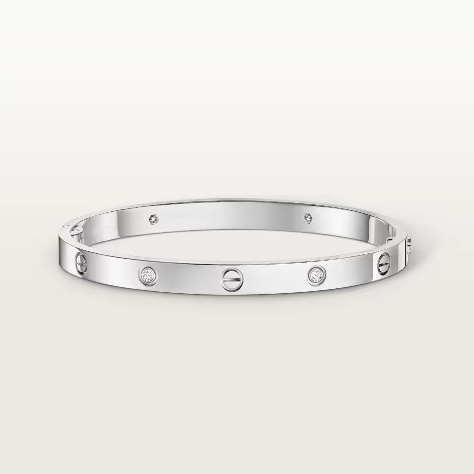 [⭐JeweliWhal]LOVE BRACELET 4.8MM 4 DIAMONDS