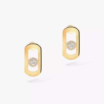 [LUXORA]So Move Diamond Earrings in Yellow Gold