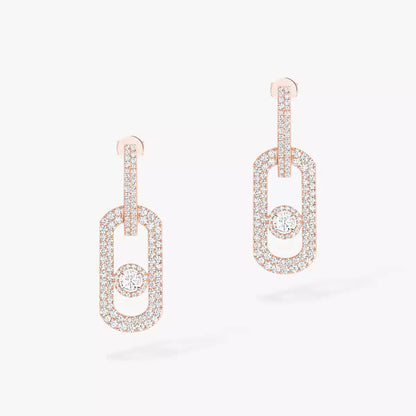 [LUXORA]So Move XL Pave_-Set Diamond Pendant Earrings