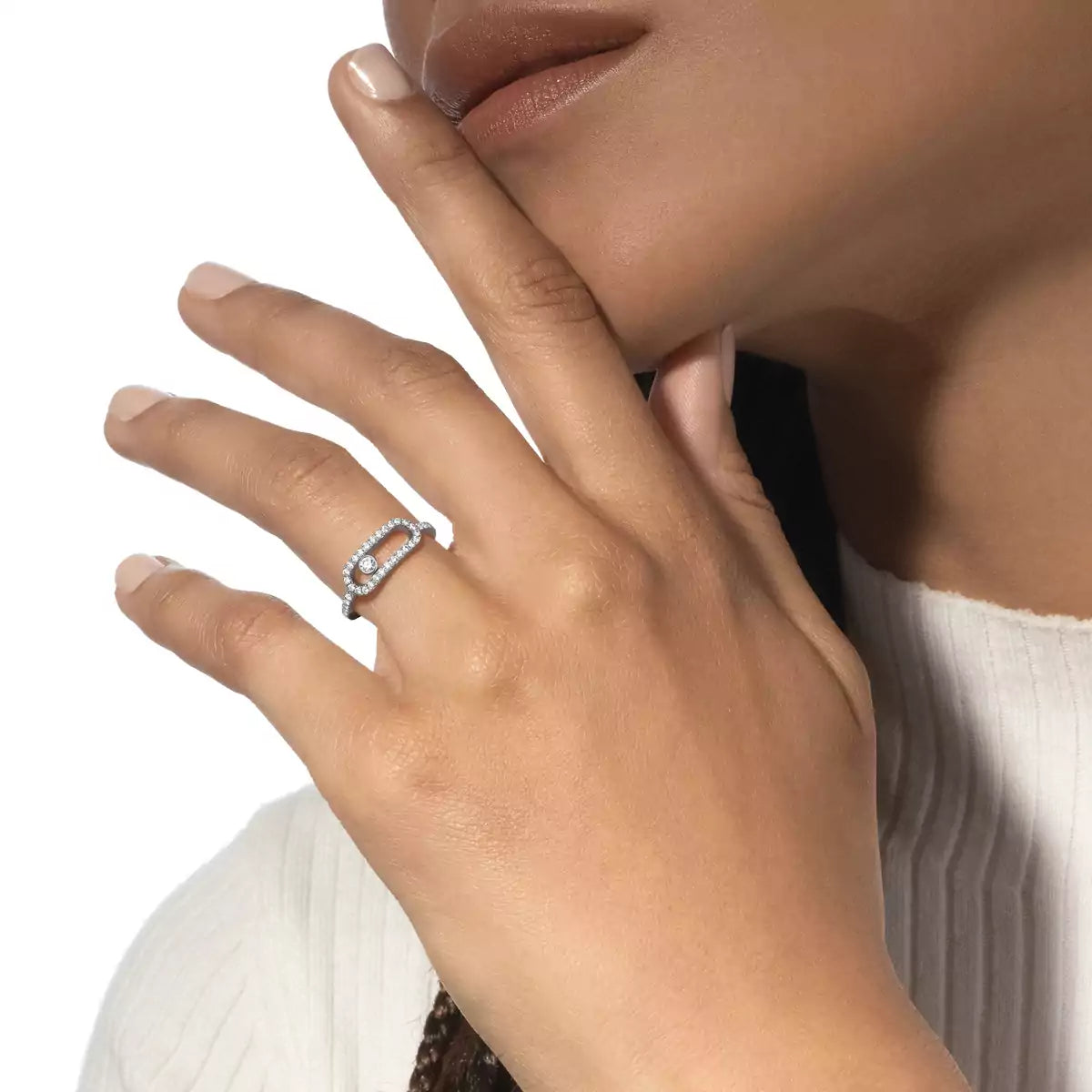 [LUXORA]Move Uno Diamond Ring in Gold