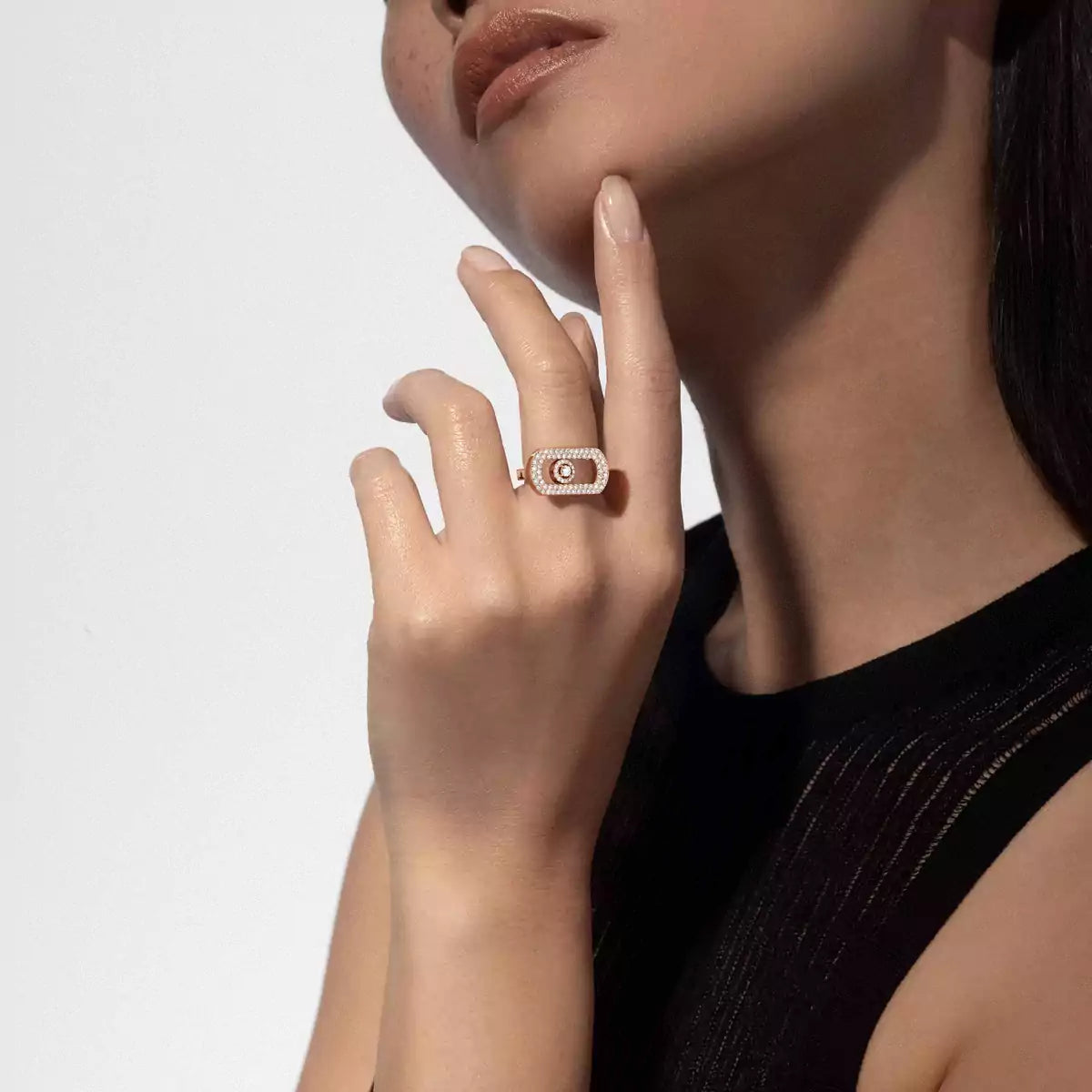 [LUXORA]So Move Pave_-Set Diamond Ring