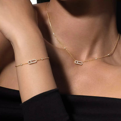 [LUXORA]Diamond Necklace Move Uno