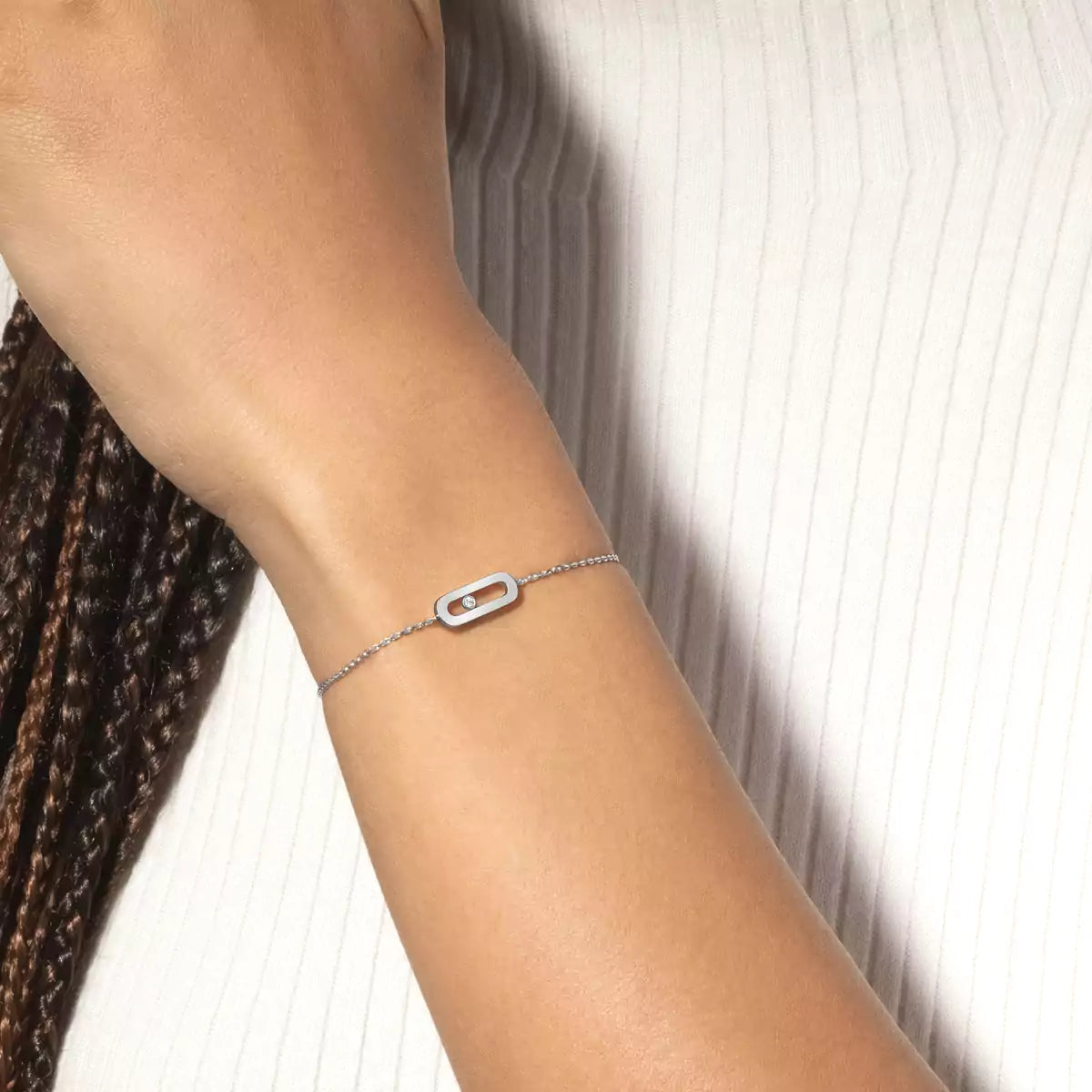 [LUXORA]Move Uno Diamond Bracelet