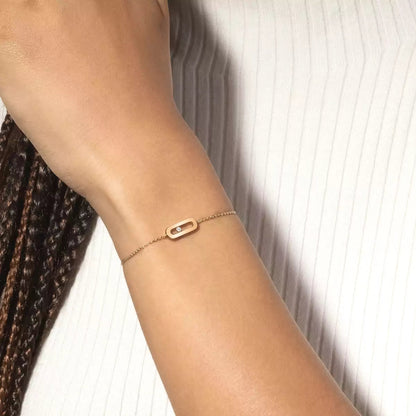 [LUXORA]Move Uno Diamond Bracelet