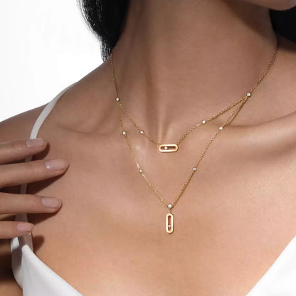 [⭐JeweliWhal] Move Uno Diamond Necklace