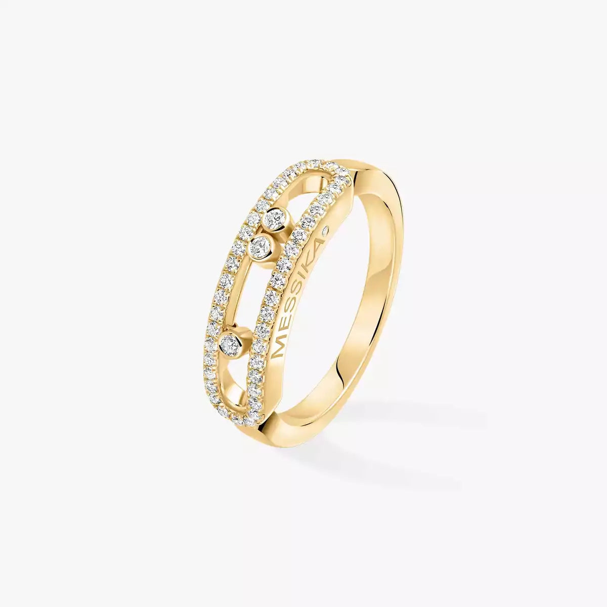 [LUXORA] Baby Move Gold Diamond Pave_ Ring
