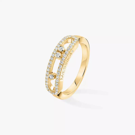 [LUXORA] Baby Move Gold Diamond Pave_ Ring