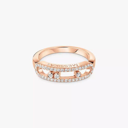 [LUXORA] Baby Move Gold Diamond Pave_ Ring