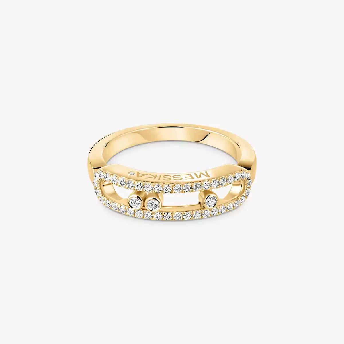 [LUXORA] Baby Move Gold Diamond Pave_ Ring