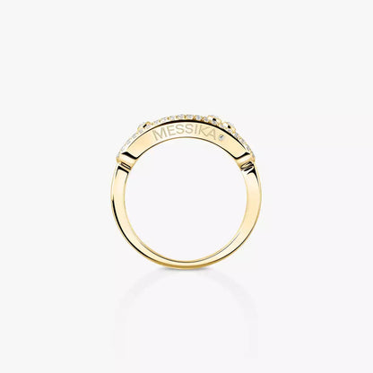 [LUXORA] Baby Move Gold Diamond Pave_ Ring