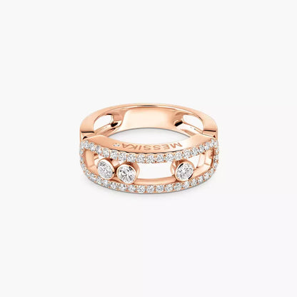 [LUXORA] Move Gold Diamond Pave_ Ring