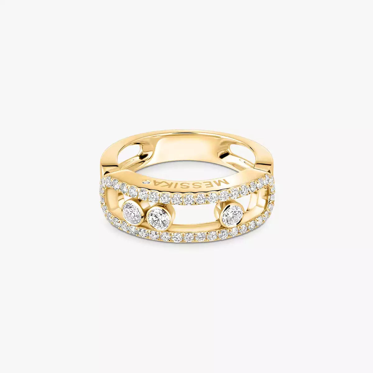 [LUXORA] Move Gold Diamond Pave_ Ring