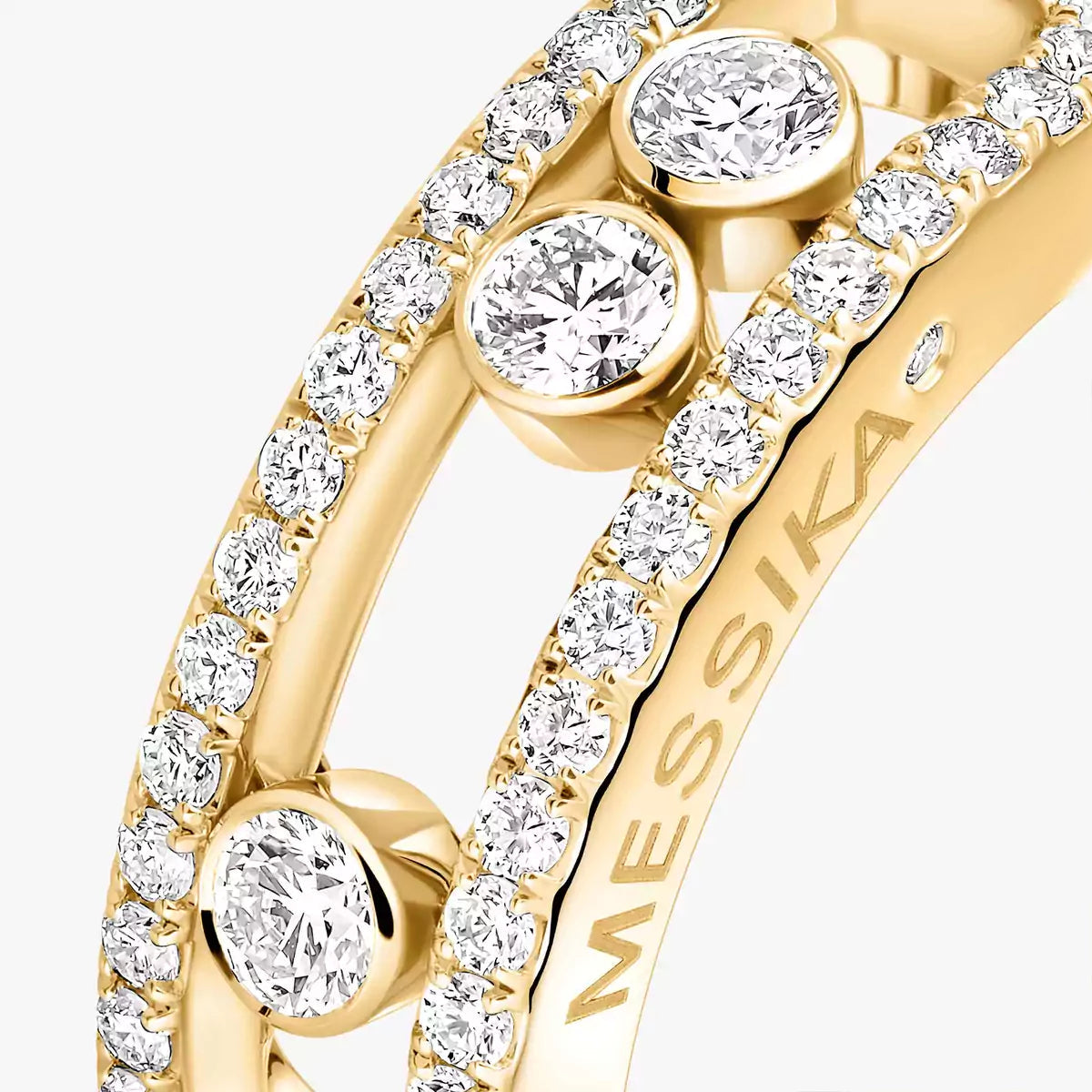 [LUXORA] Move Gold Diamond Pave_ Ring