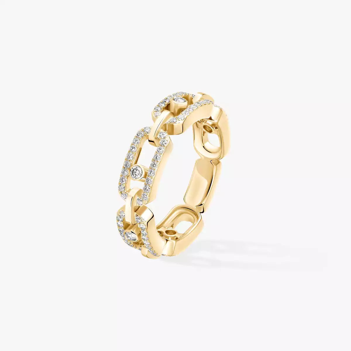 [LUXORA]Move Link Pave_-Set Diamond Ring in Gold