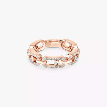 [LUXORA]Move Link Pave_-Set Diamond Ring in Gold
