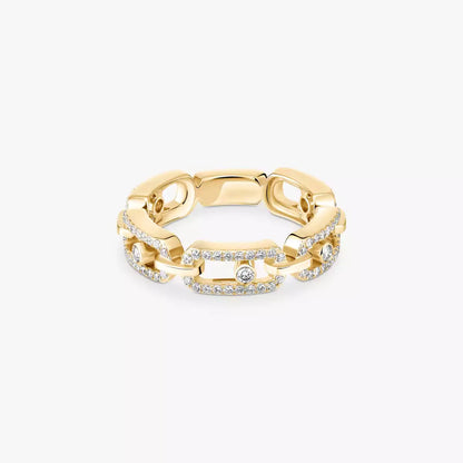 [LUXORA]Move Link Pave_-Set Diamond Ring in Gold