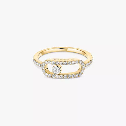 [LUXORA]Move Uno Diamond Ring in Gold