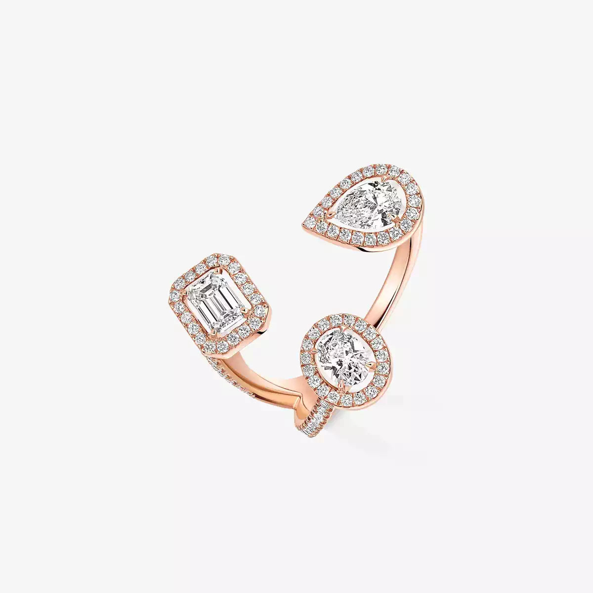 [[LUXORA] Diamond Ring 0,25ct My Twin Trilogy