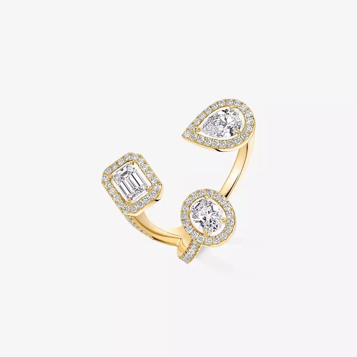 [[LUXORA] Diamond Ring 0,25ct My Twin Trilogy