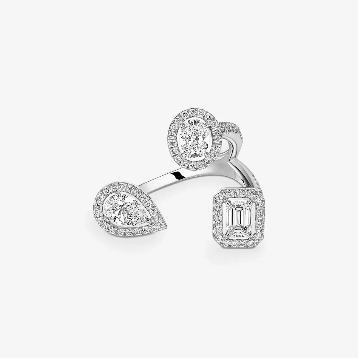[[LUXORA] Diamond Ring 0,25ct My Twin Trilogy