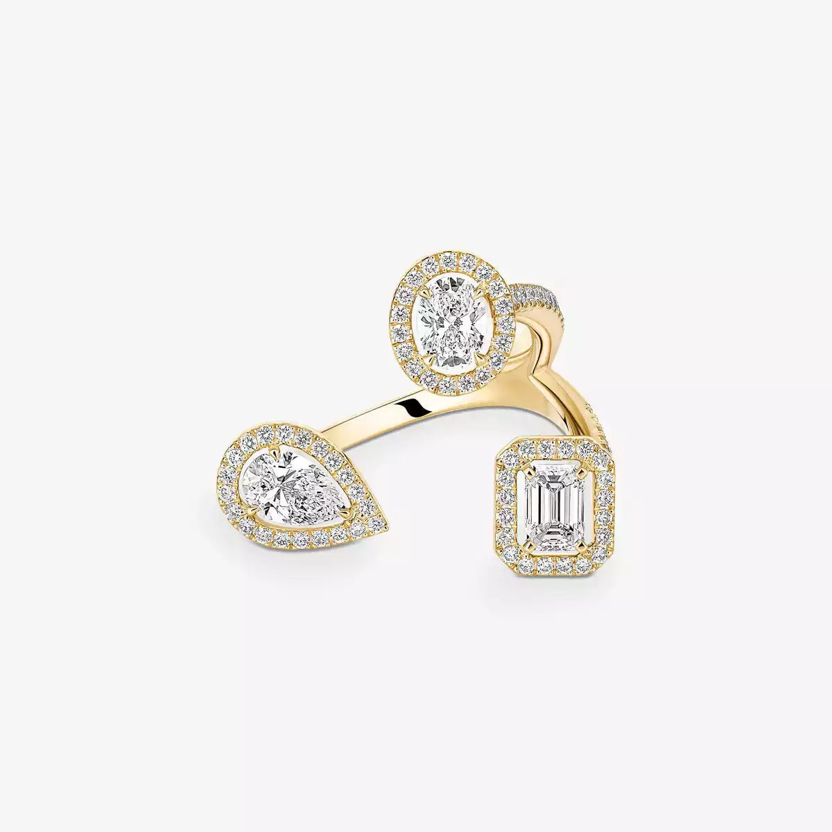 [[LUXORA] Diamond Ring 0,25ct My Twin Trilogy
