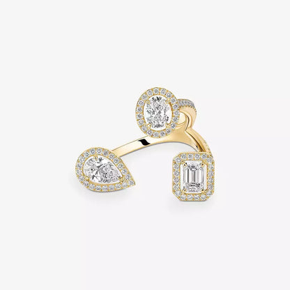 [[LUXORA] Diamond Ring 0,25ct My Twin Trilogy