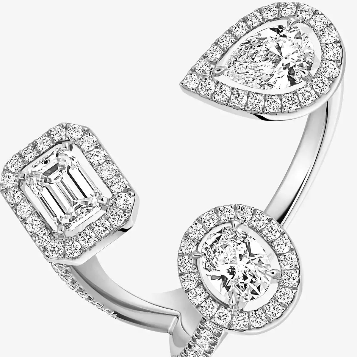 [[LUXORA] Diamond Ring 0,25ct My Twin Trilogy