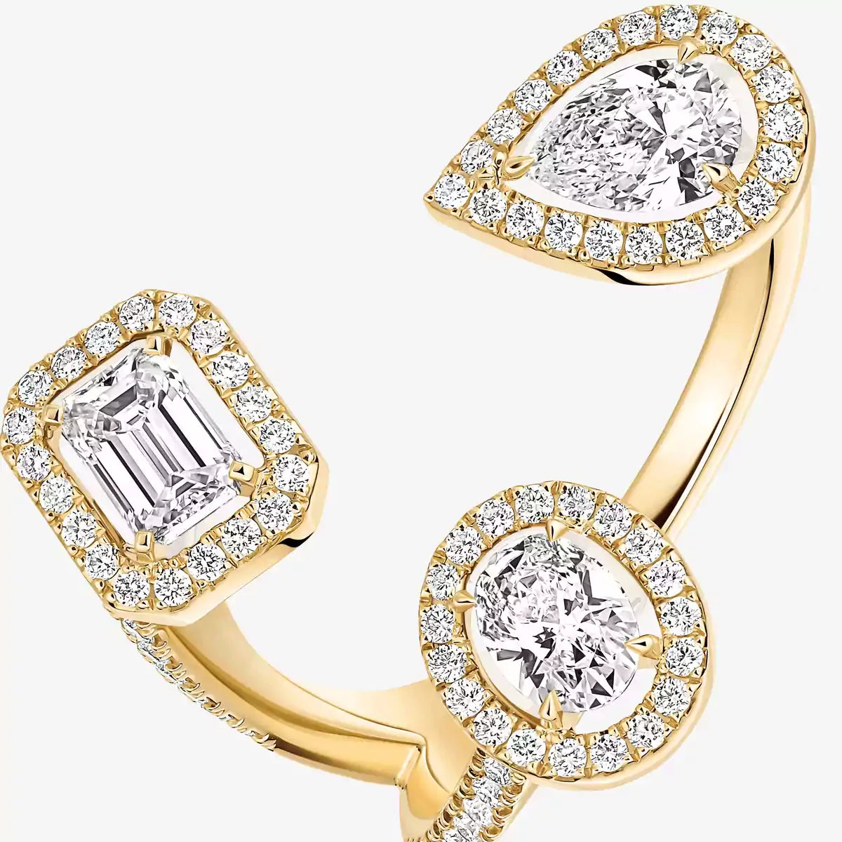 [[LUXORA] Diamond Ring 0,25ct My Twin Trilogy