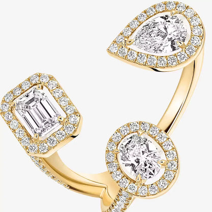 [[LUXORA] Diamond Ring 0,25ct My Twin Trilogy