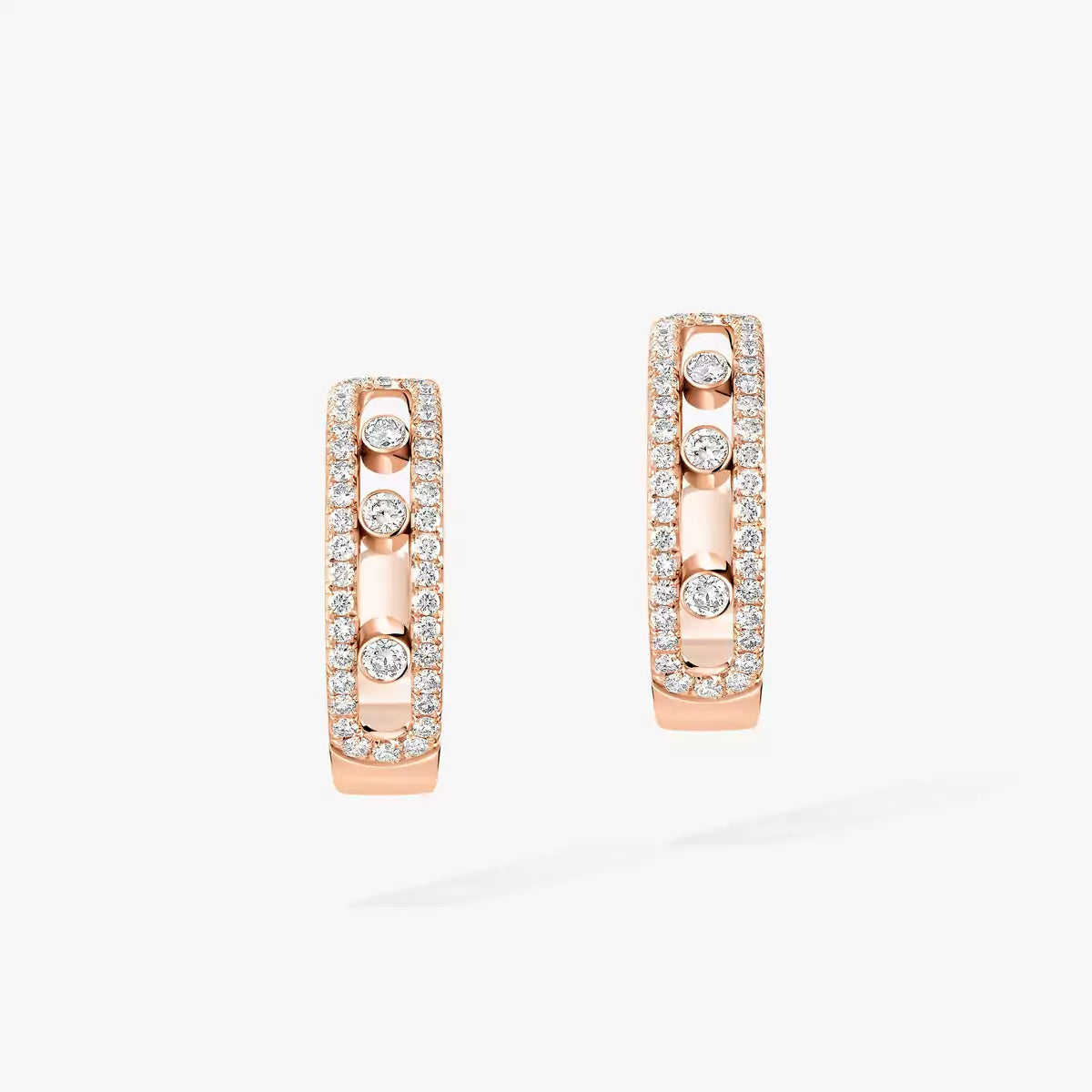 [LUXORA]Diamond Pave_ Hoop Earrings Move