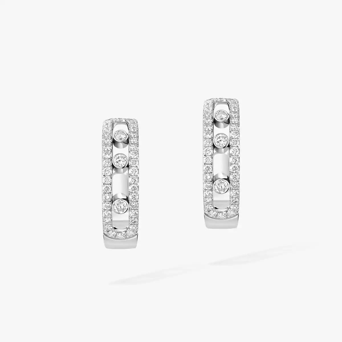 [LUXORA]Diamond Pave_ Hoop Earrings Move