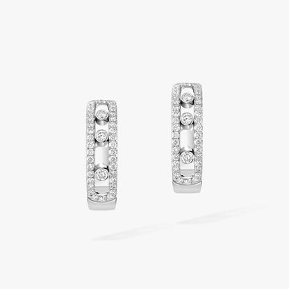 [LUXORA]Diamond Pave_ Hoop Earrings Move