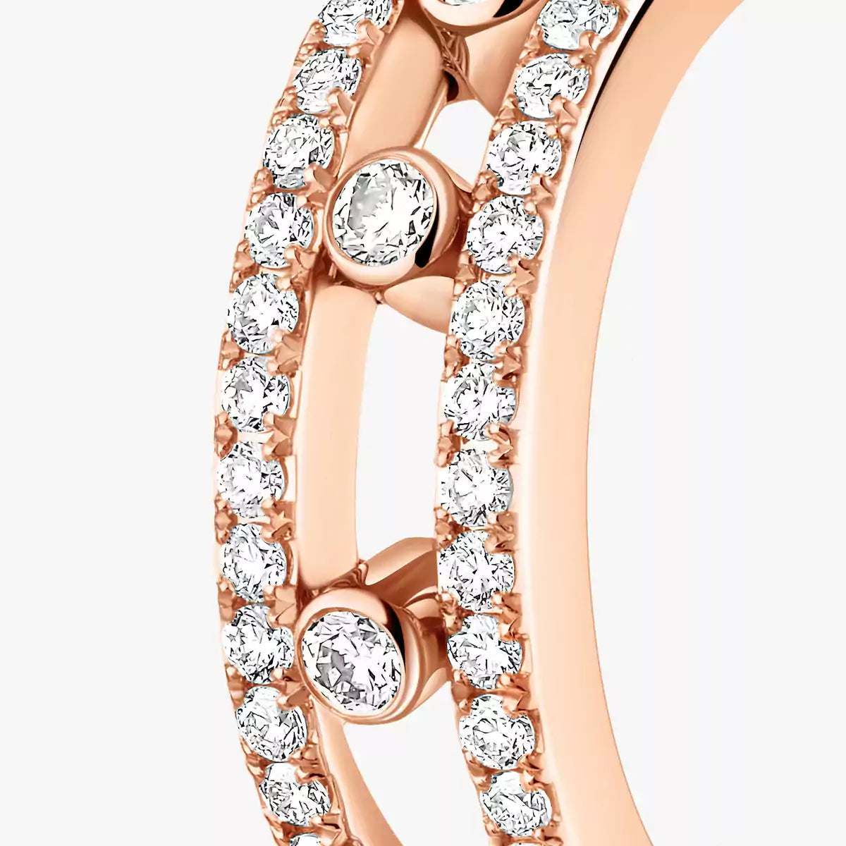 [LUXORA]Diamond Pave_ Hoop Earrings Move
