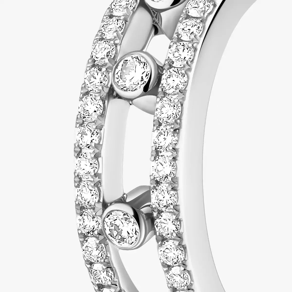[LUXORA]Diamond Pave_ Hoop Earrings Move