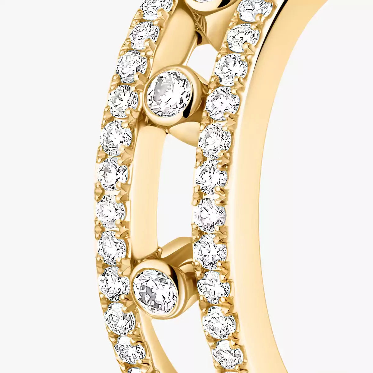 [LUXORA]Diamond Pave_ Hoop Earrings Move