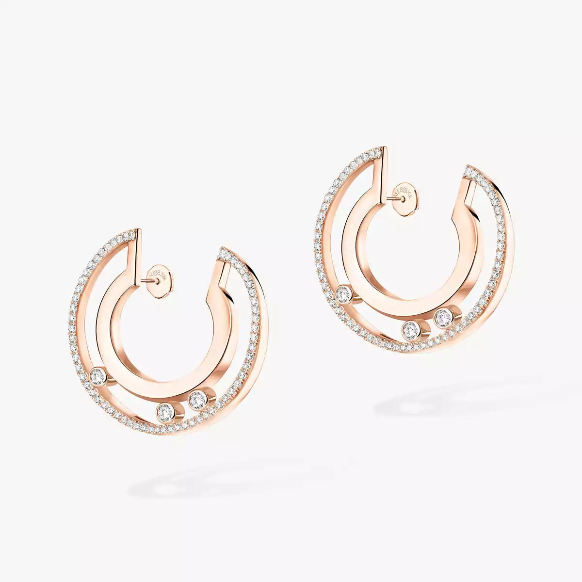 [LUXORA]Move Romane Small Diamond Hoop Earrings