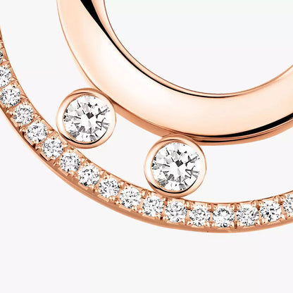 [LUXORA]Move Romane Small Diamond Hoop Earrings