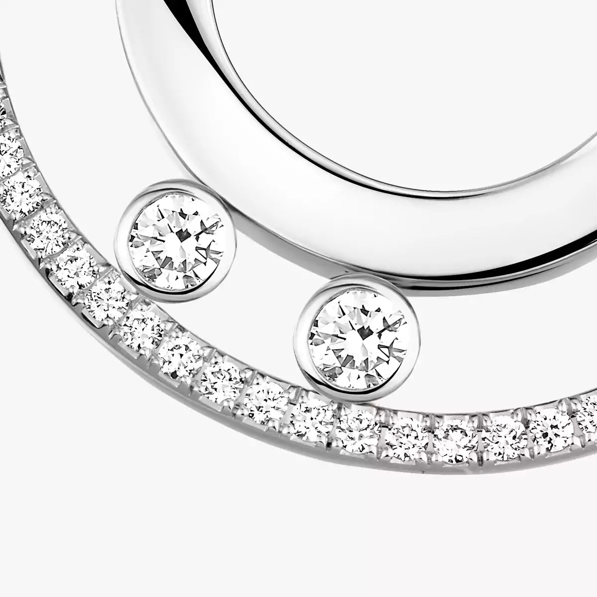 [LUXORA]Move Romane Small Diamond Hoop Earrings