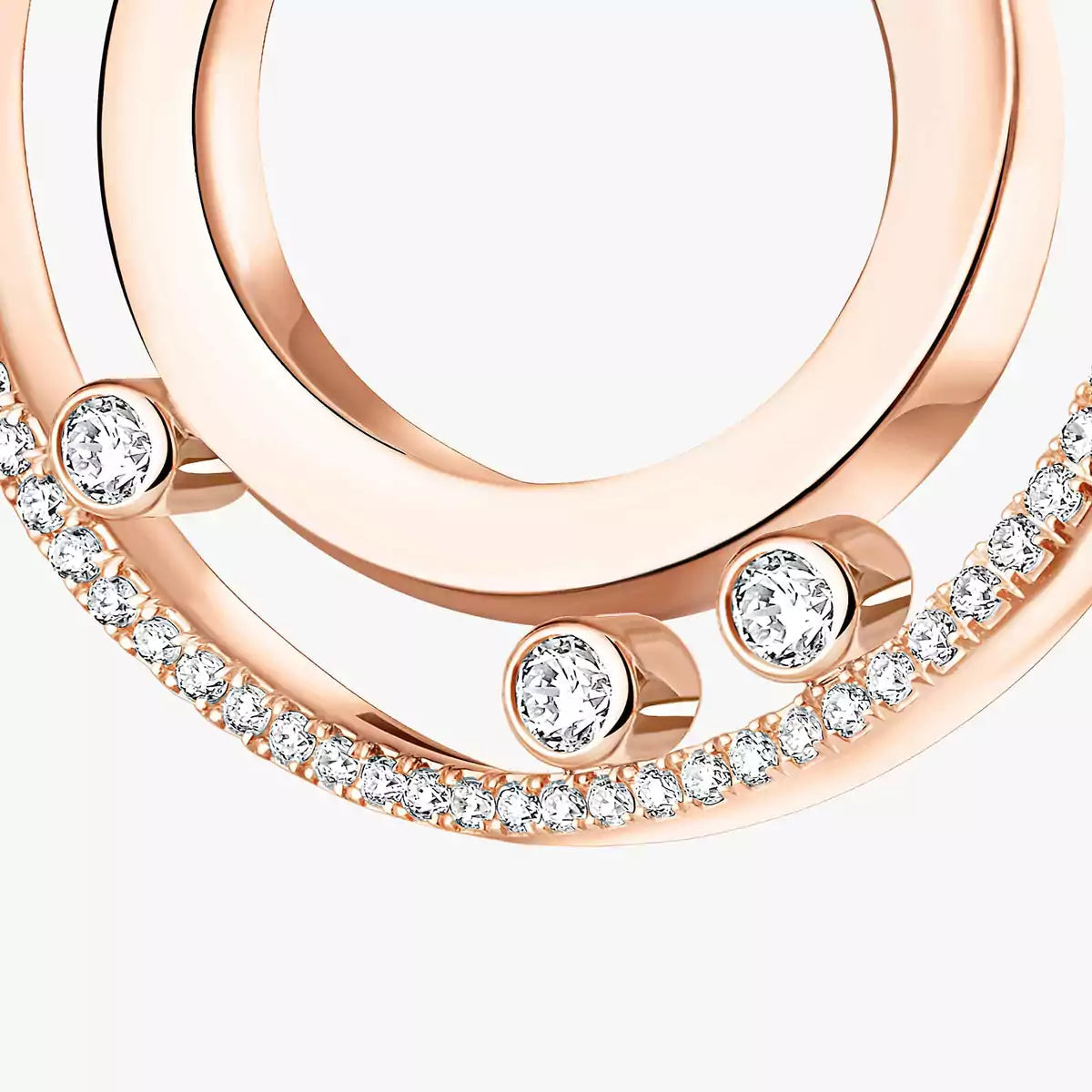 [LUXORA]Move Romane Small Diamond Hoop Earrings