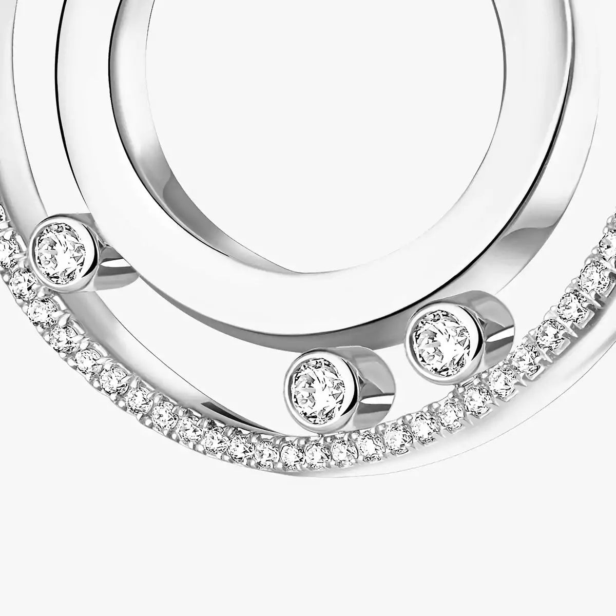 [LUXORA]Move Romane Small Diamond Hoop Earrings